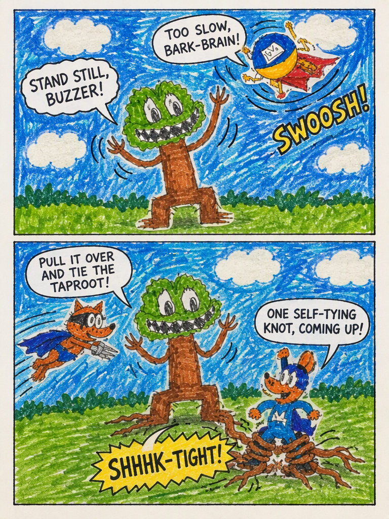 the big fight of barky mc tree face (page 3 of 4)
