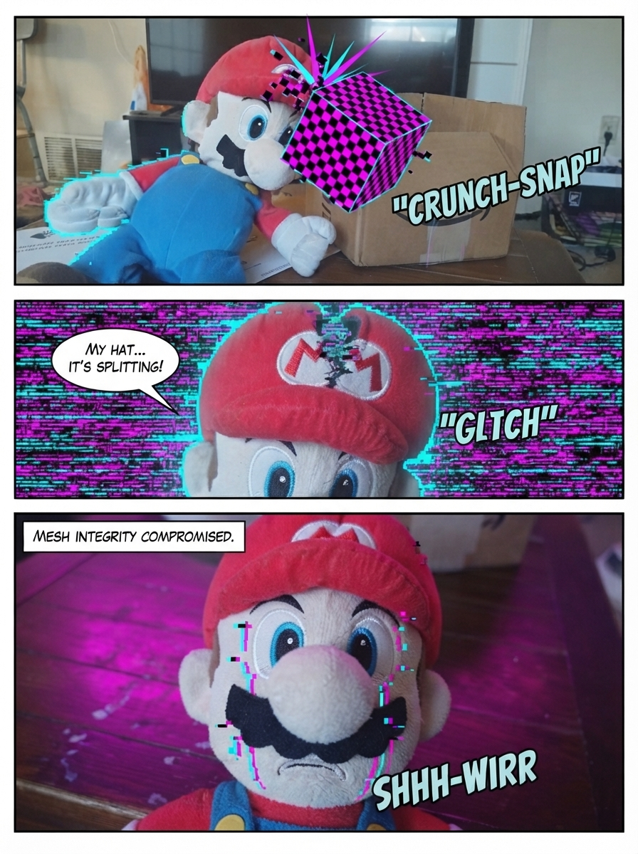 Glitch Collision Crisis - Mario and the Glitched World (page 3 of 4)