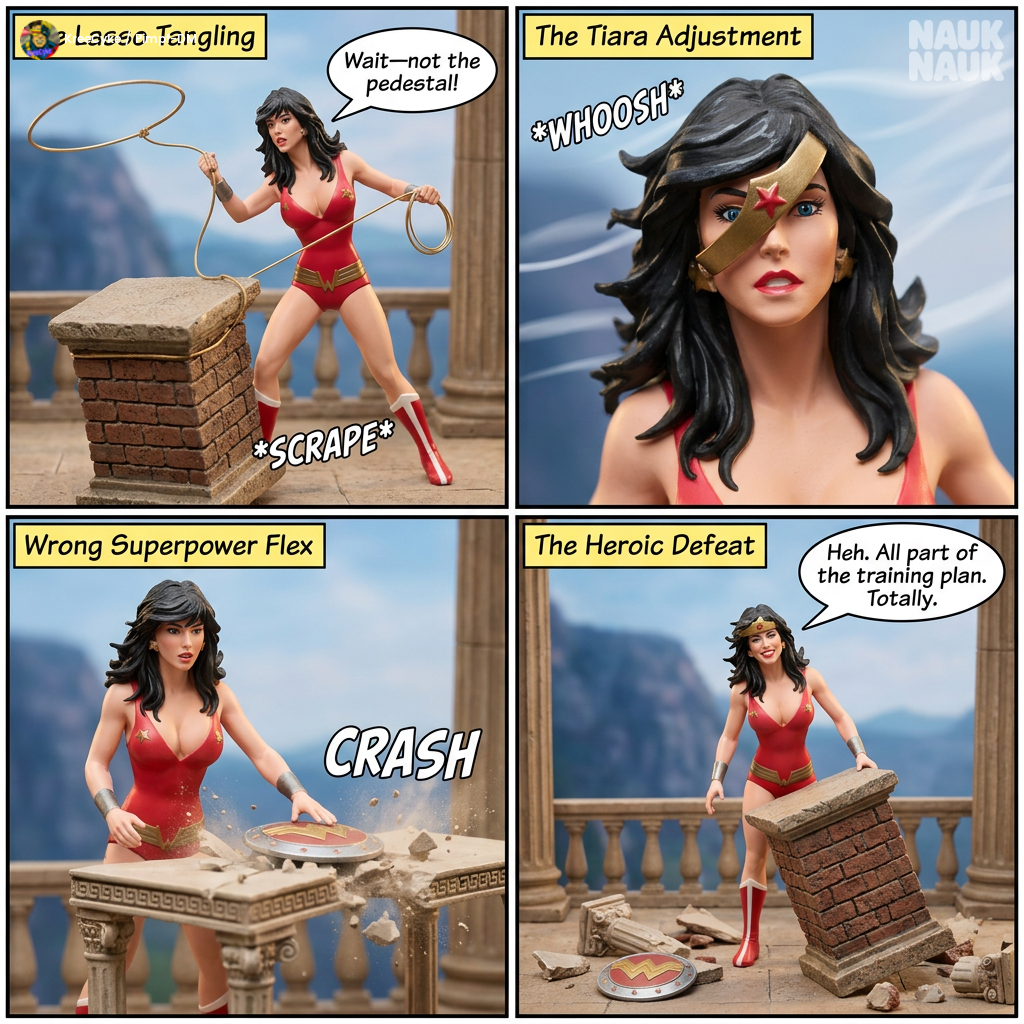 Wonder Girl - Just another normal training day - Comics Storyboard v3.0