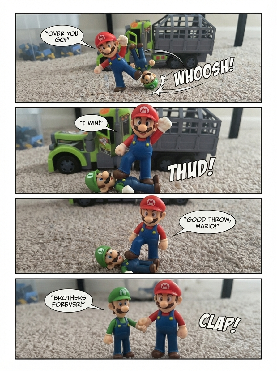 Brotherly Bout on the Carpet (page 4 of 4)