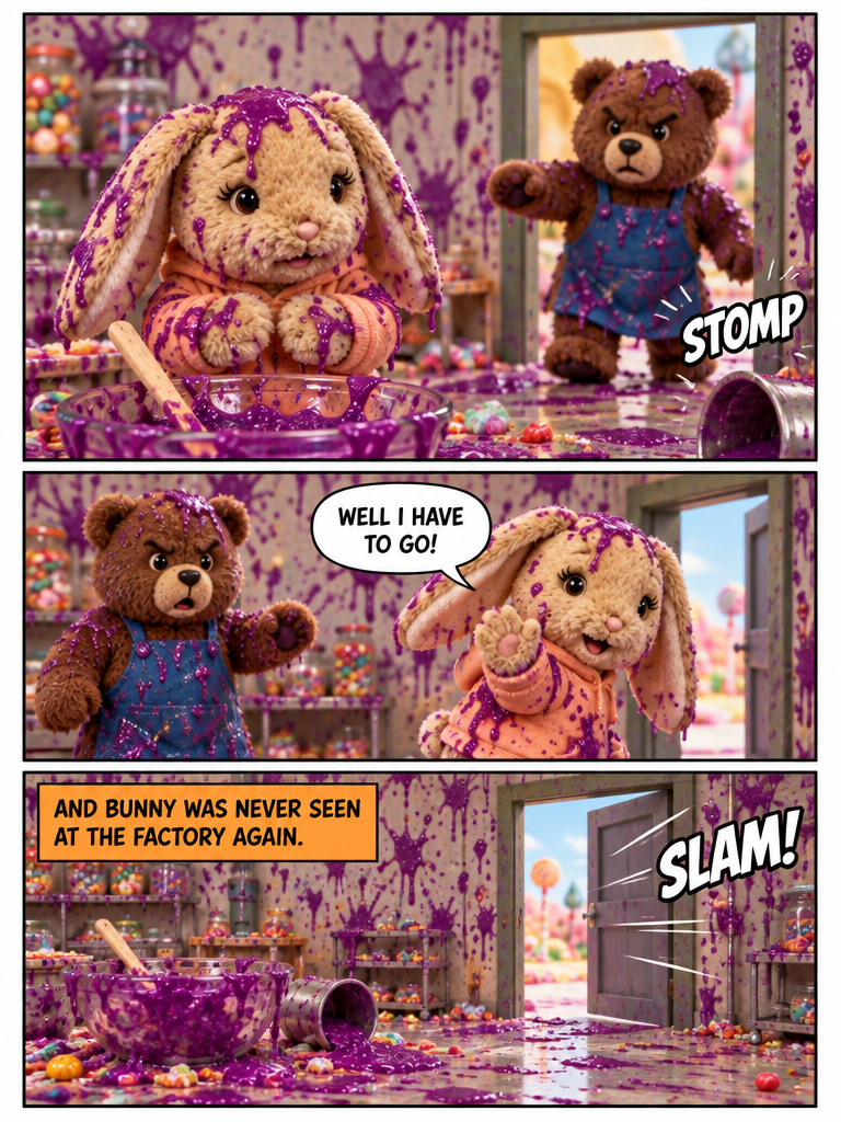 A Sticky Situation at the Rainbow Factory Pt1 (page 4 of 4)