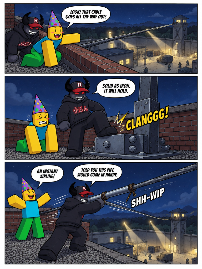 Rooftop Cable Escape (page 2 of 4)