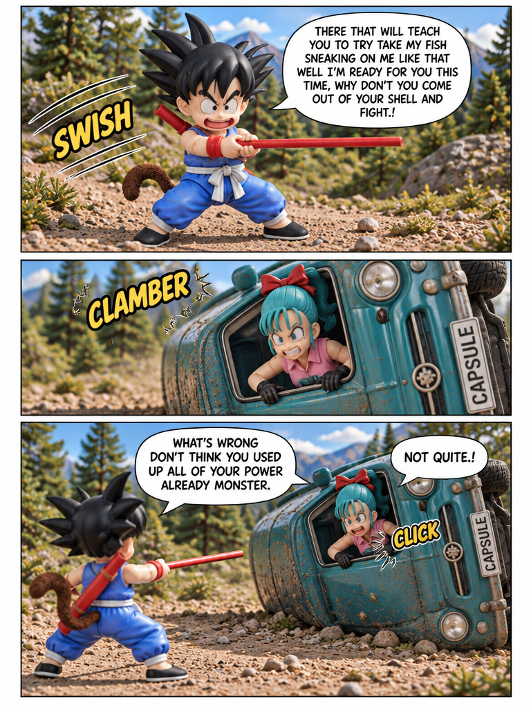TEEN BULMA ATTEMPTS TO UNALIVE KID GOKU (page 3 of 4)