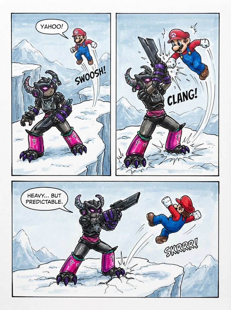 (my oc)cara the Wendigo vs mario (page 2 of 4)