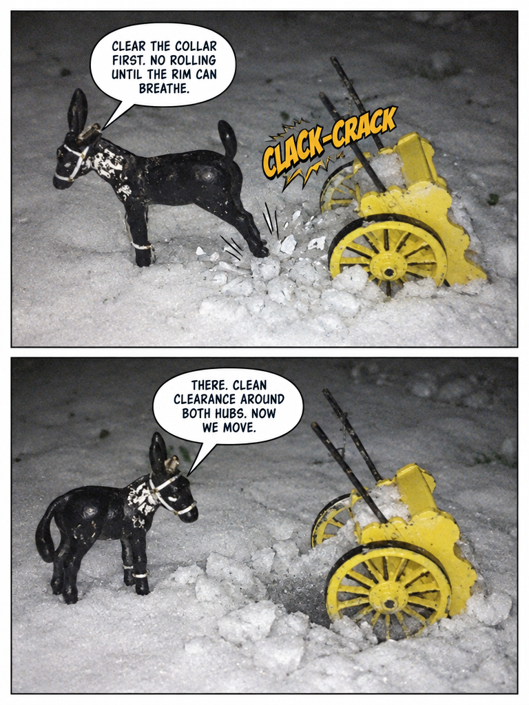 The Little Donkey and the Snow Cart (page 2 of 4)