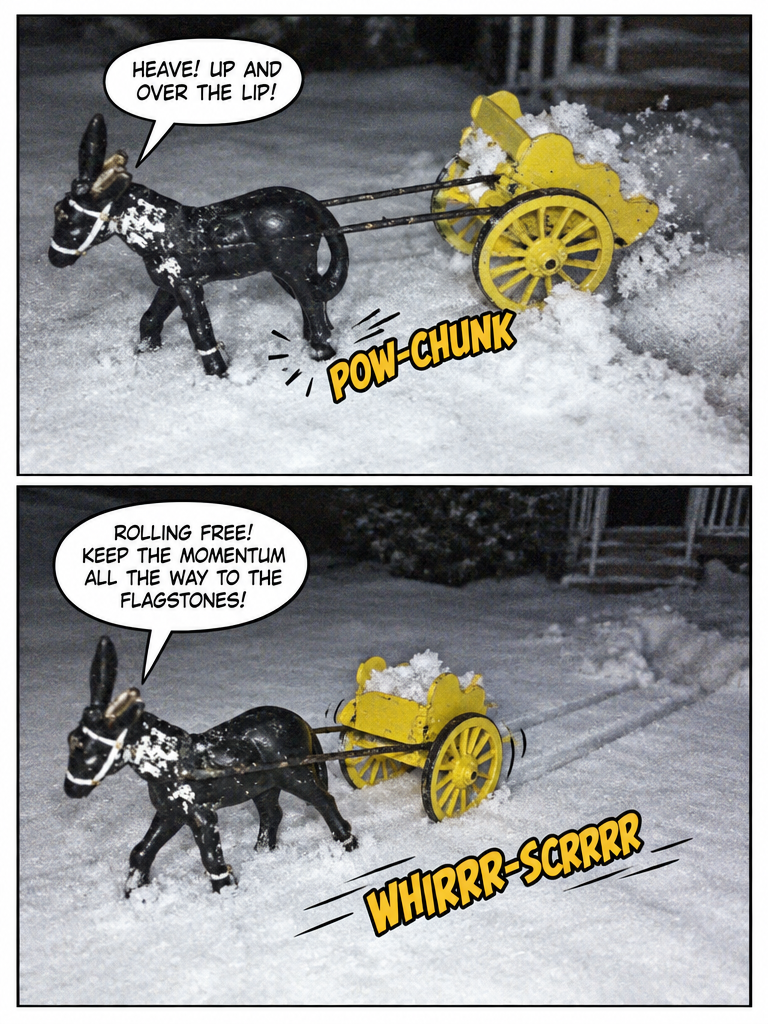 The Little Donkey and the Snow Cart (page 3 of 4)