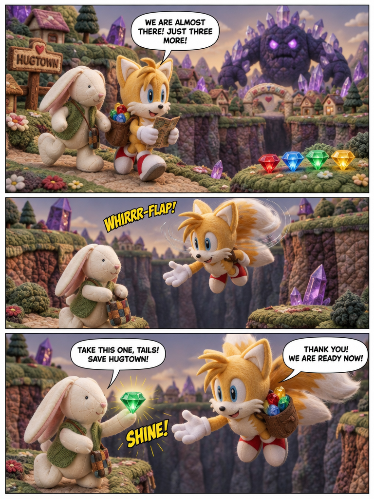 Tails and the Quilted Chaos of Hugtown (make a part 2 if u want) (page 2 of 4)