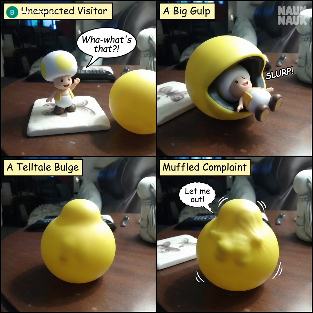 A very hungry yellow ball