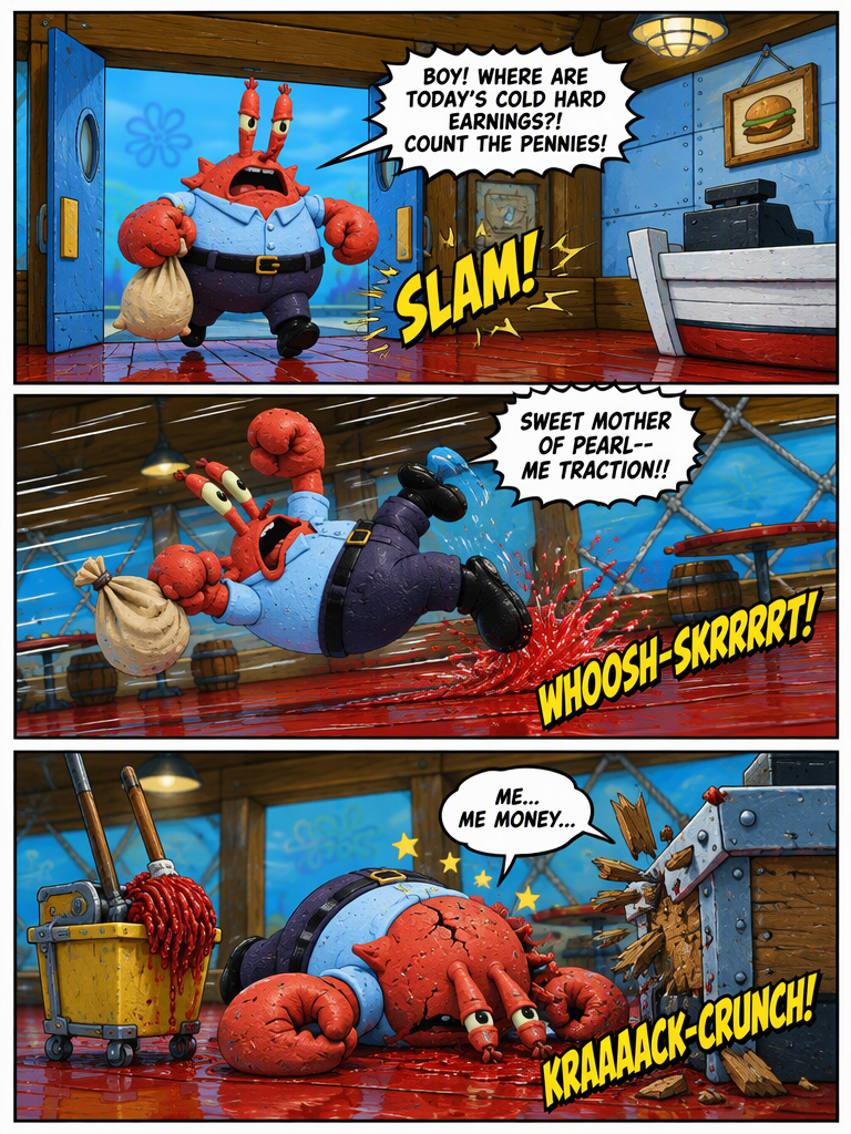 Closing Shift at the Krusty Krab (page 3 of 4)