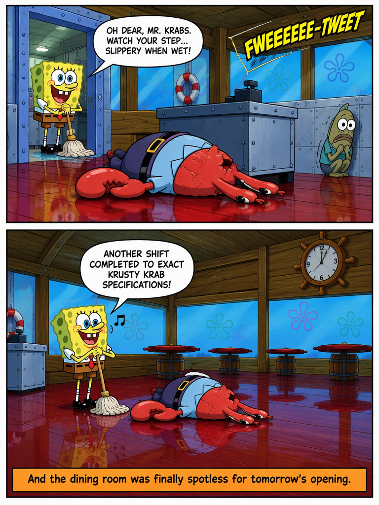 Closing Shift at the Krusty Krab (page 4 of 4)