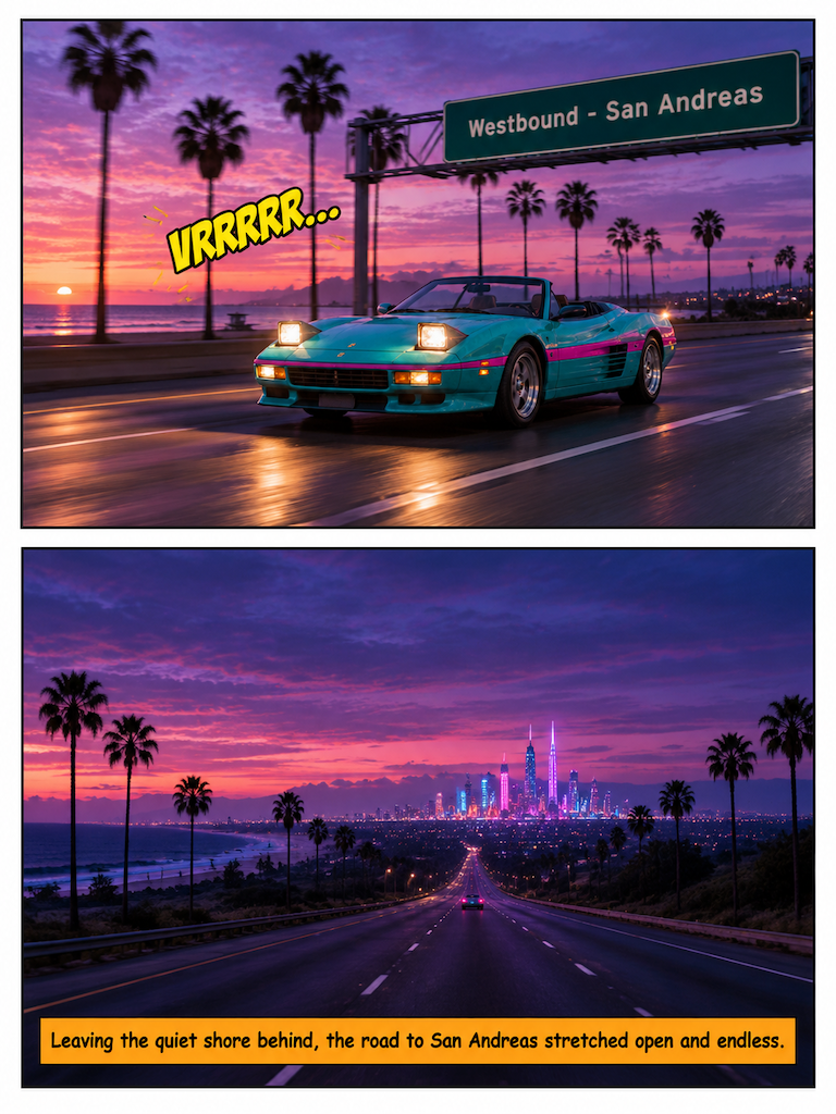 Neon Boulevard Drift (page 4 of 4)