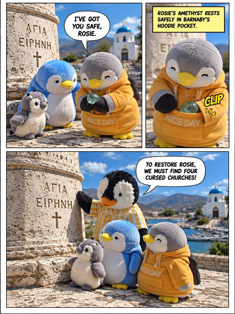 Three Penguin Siblings: The Writing on the Wall (page 2 of 4)