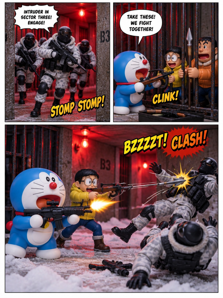 doraemon zombie apocalypse S1 episode 9Jailbreak of death (page 3 of 4)