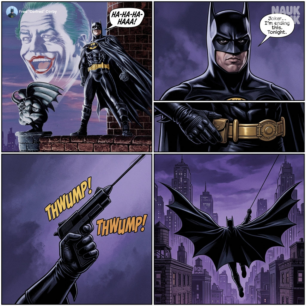 Batman 89 comic cover comes to life comic page vers