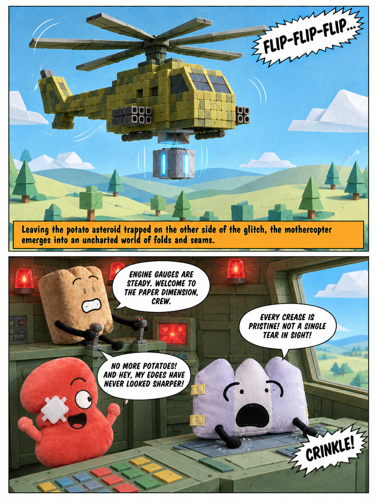 Glitch Shift to the Paper Realm (page 4 of 4)