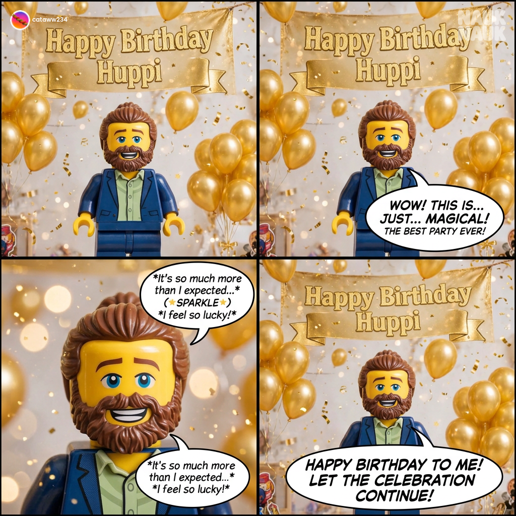 Huppi's Golden Birthday Moment✨💬