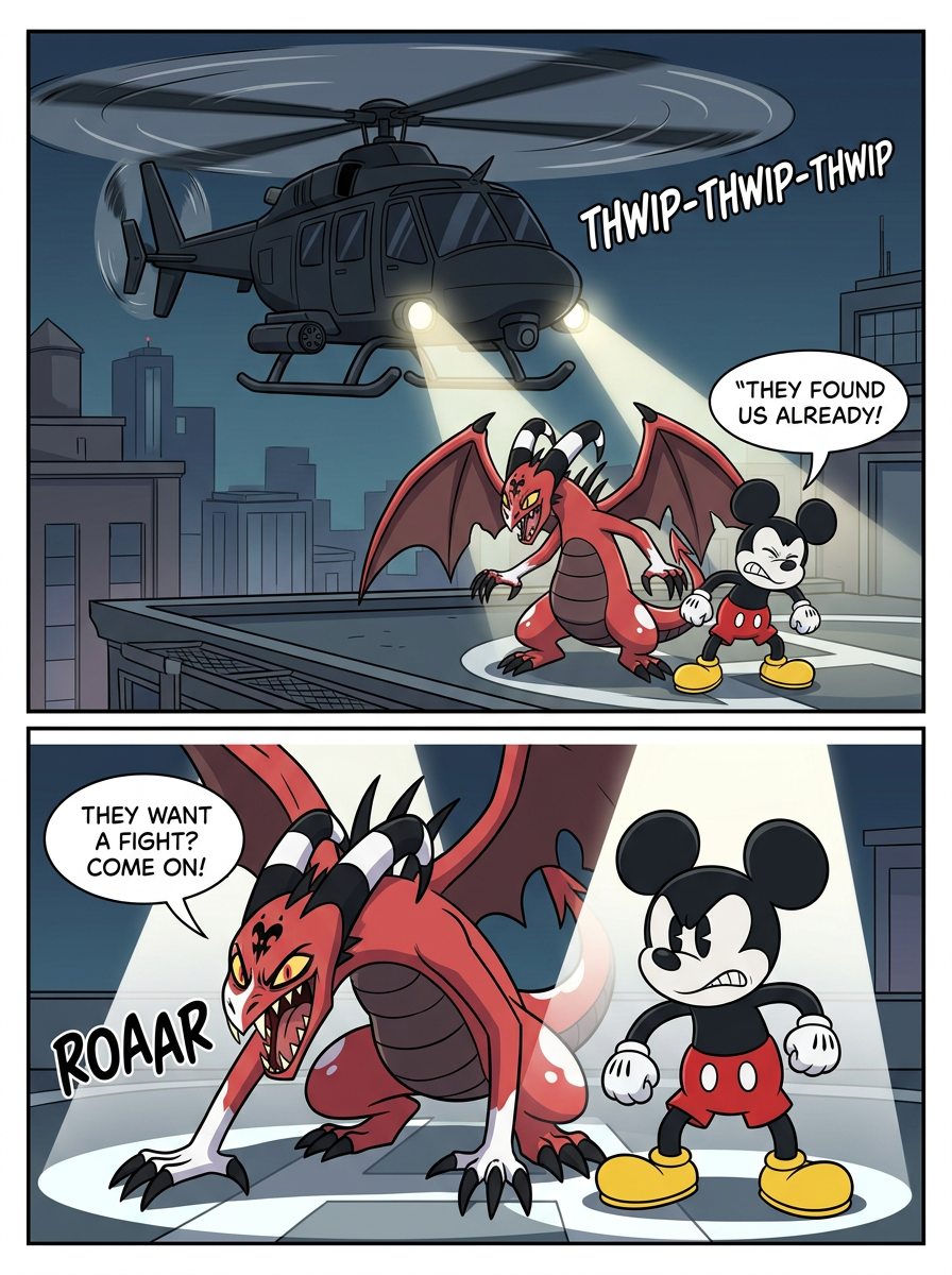 Moonlit Chase Across the Skyline (page 3 of 4)