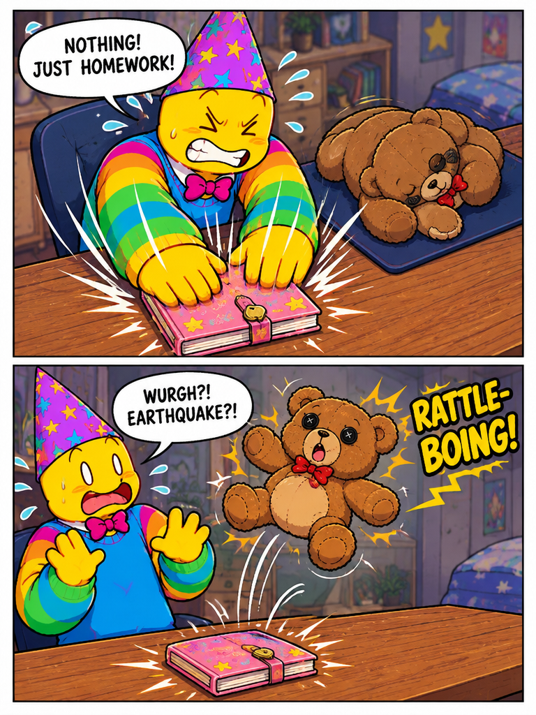 Diary Secrets and Plush Outbursts (page 2 of 4)