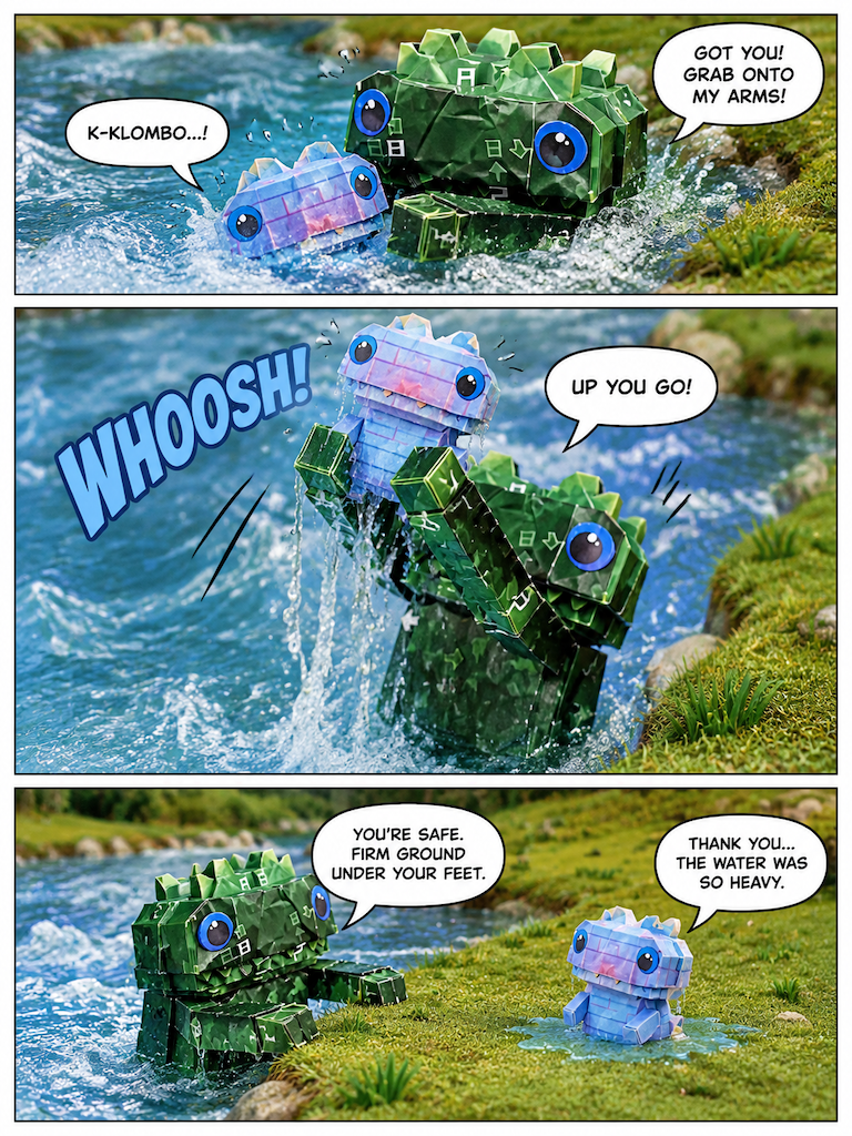 A splash at the riverbank is about lombo not being able to swim (page 3 of 4)