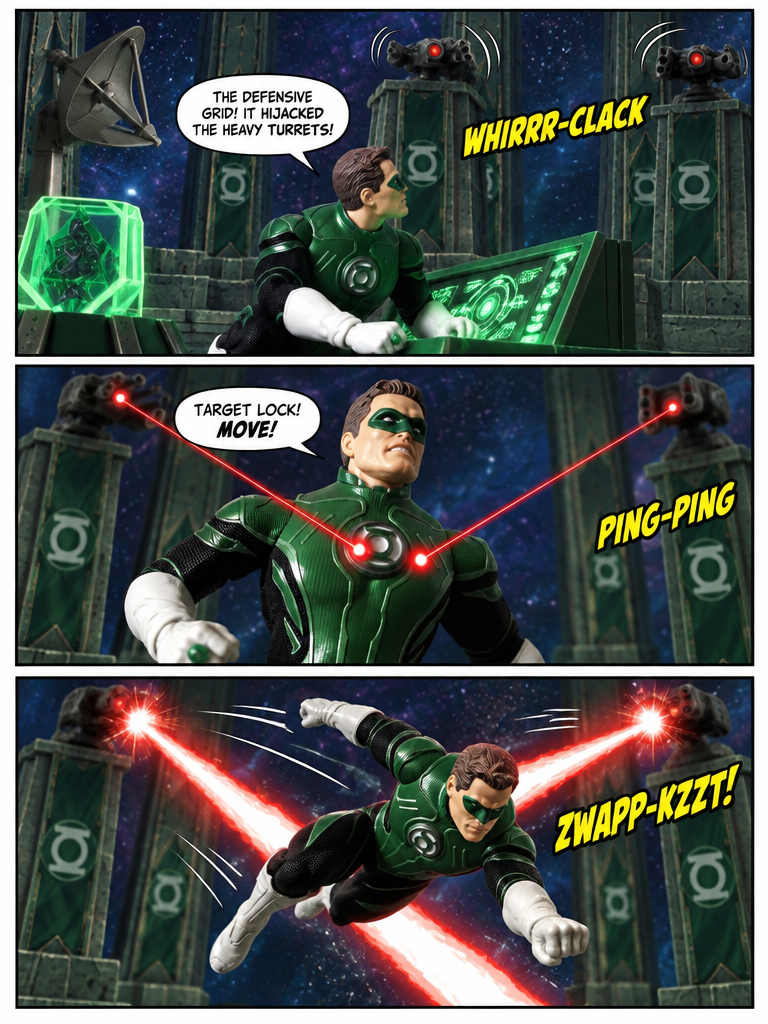 Green Lantern  -  Perimeter Lockdown - Comic Story part 4 (page 3 of 4)