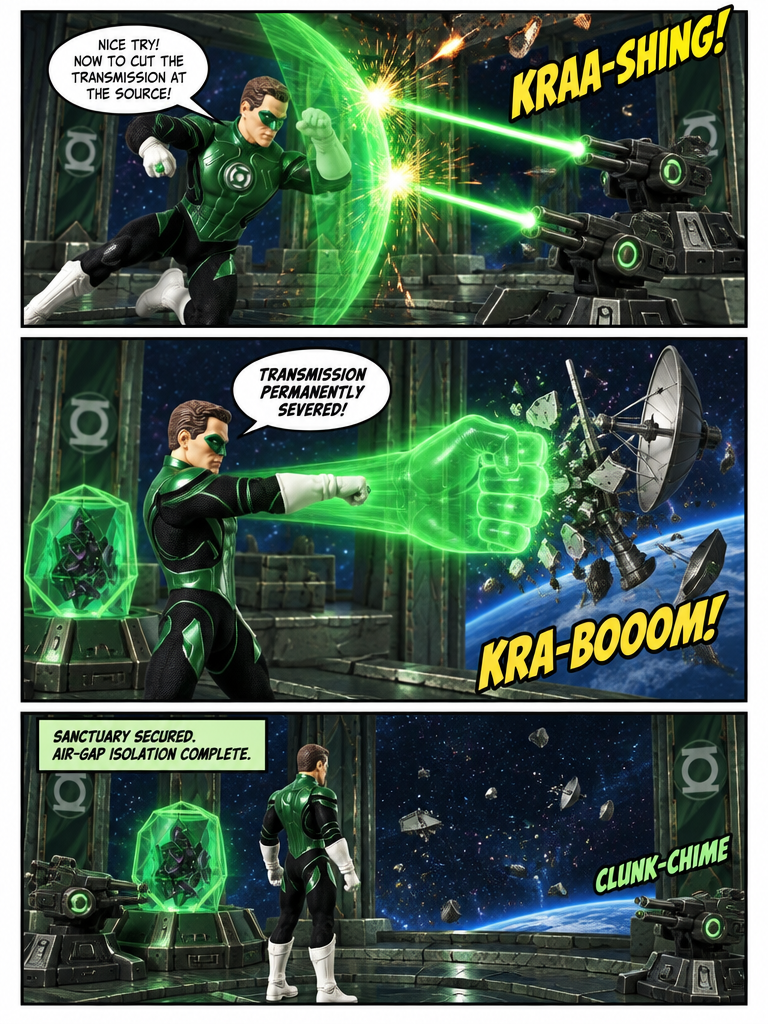 Green Lantern  -  Perimeter Lockdown - Comic Story part 4 (page 4 of 4)
