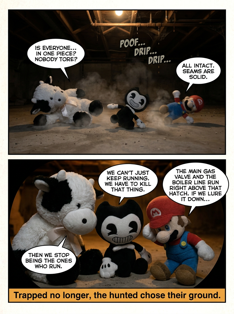 Descent to the Basement (part three of don’t run) (page 4 of 4)