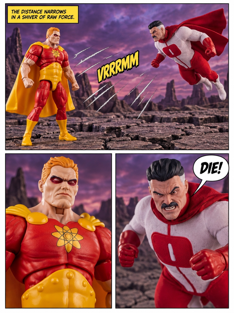 Hyperion vs Omni-Man 👊🏼🤛🏼  -  Clash of the Titans - 💬 Comic Story ; part 1 (page 2 of 4)