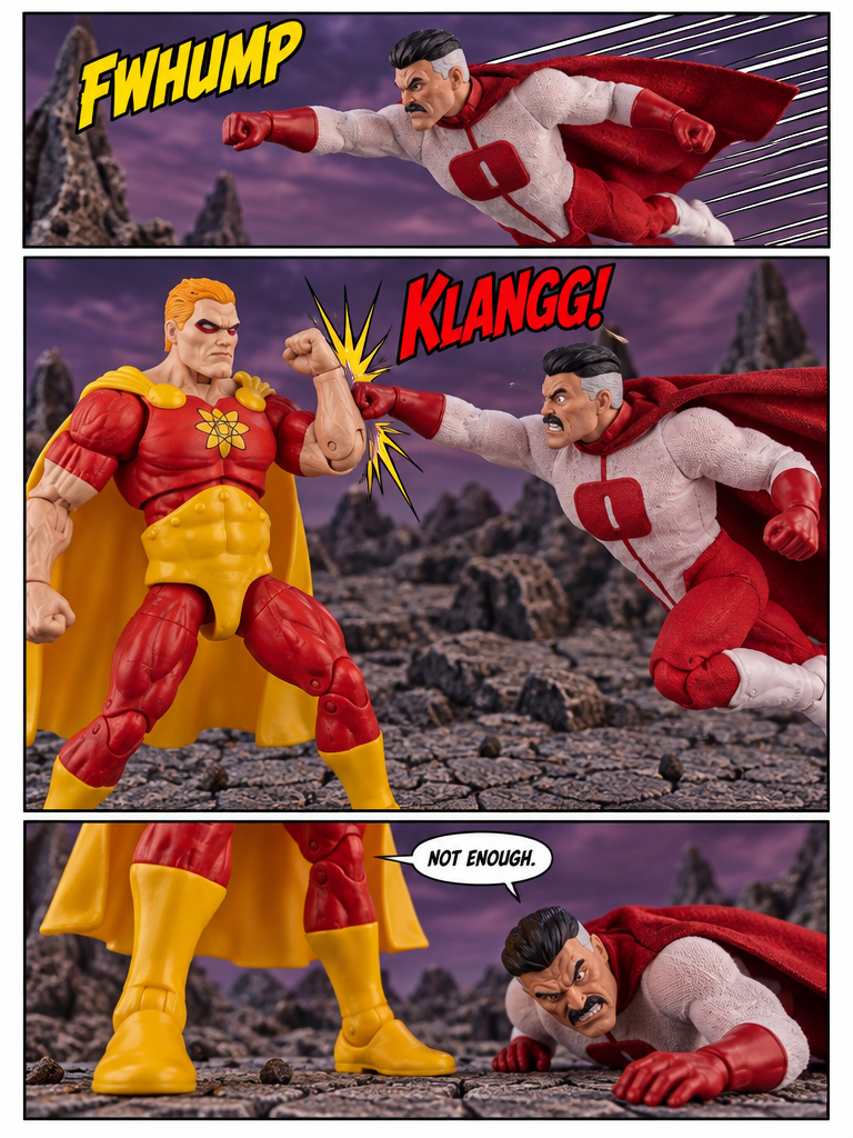 Hyperion vs Omni-Man 👊🏼🤛🏼  -  Clash of the Titans - 💬 Comic Story ; part 1 (page 3 of 4)