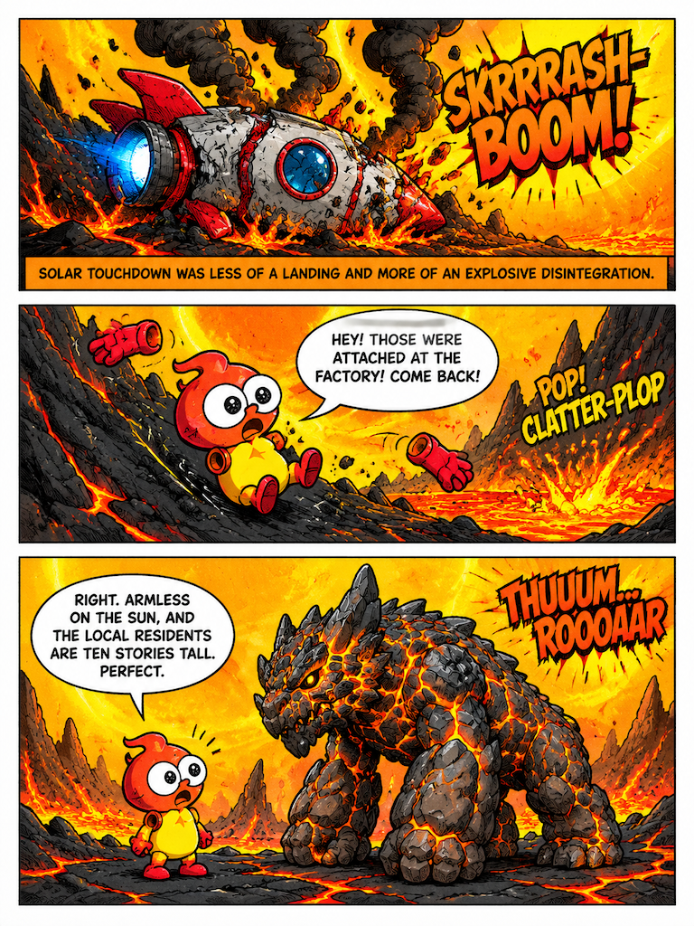 Exploding Man Six: Sunward Bound (page 2 of 4)