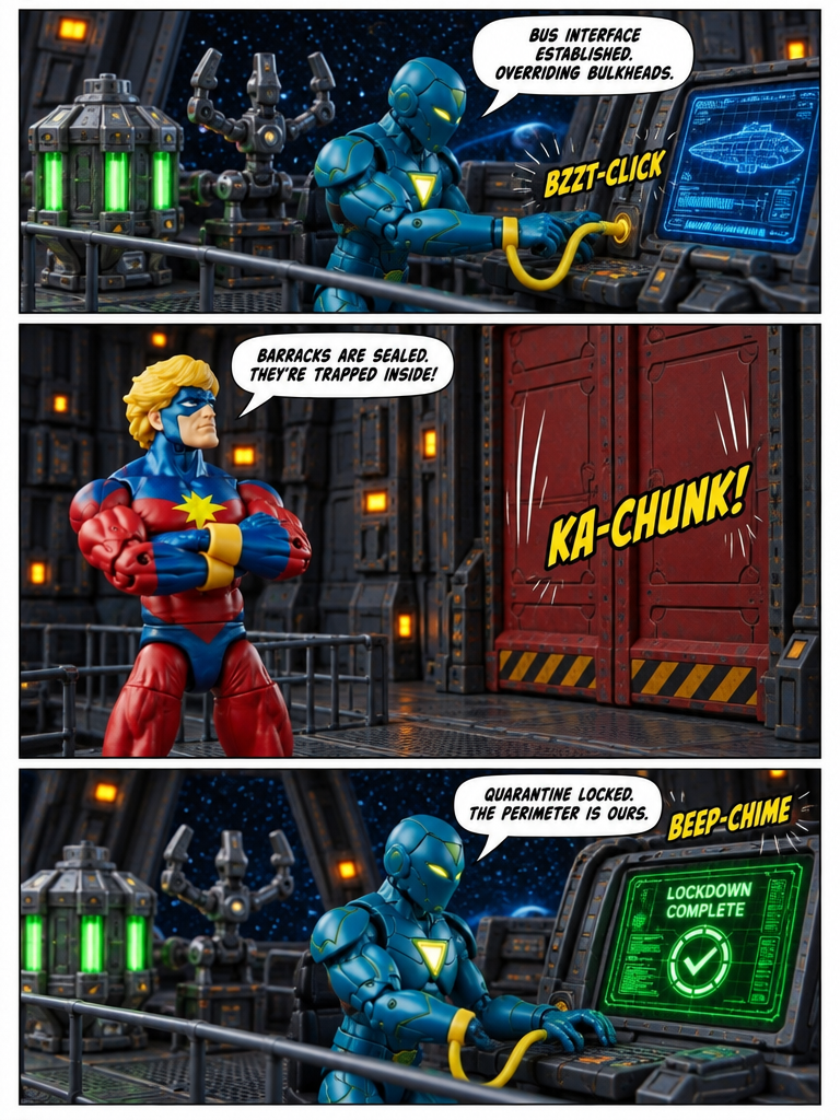 Captain Marvel  - Breach of the Flagship Deck - Comic Story ; part 14 (page 2 of 4)