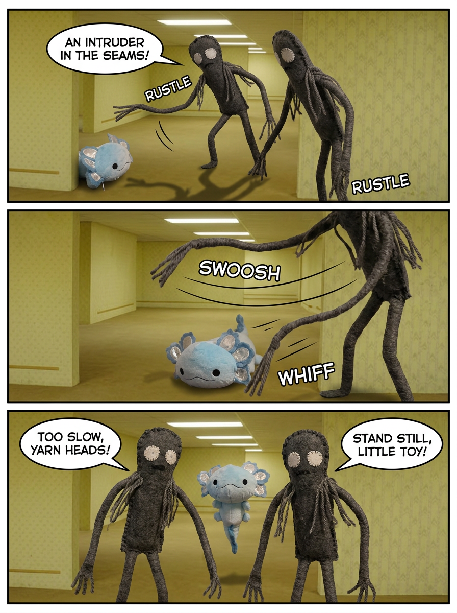 The Axolotl's Backrooms Escape (page 2 of 4)