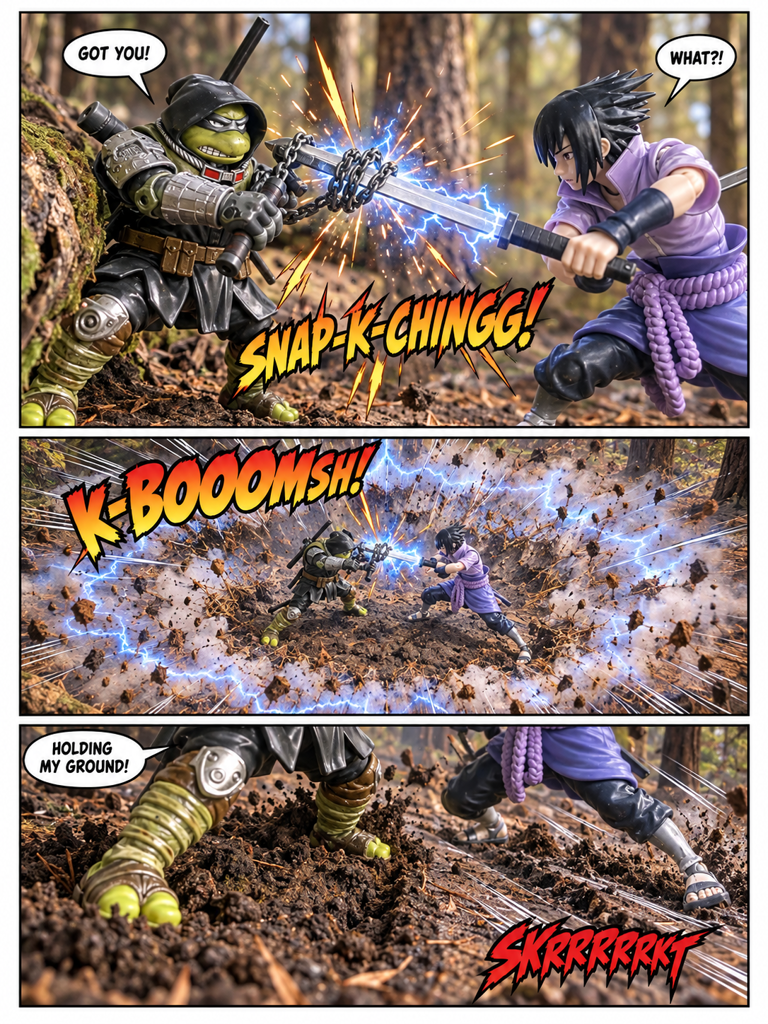 The Last Ronin vs Sasuke Uchiha pt3 Clash in the Forest Glade (page 3 of 8)