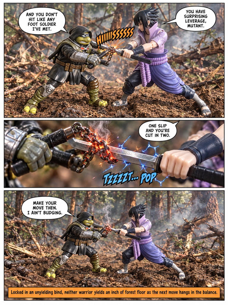 The Last Ronin vs Sasuke Uchiha pt3 Clash in the Forest Glade (page 4 of 8)