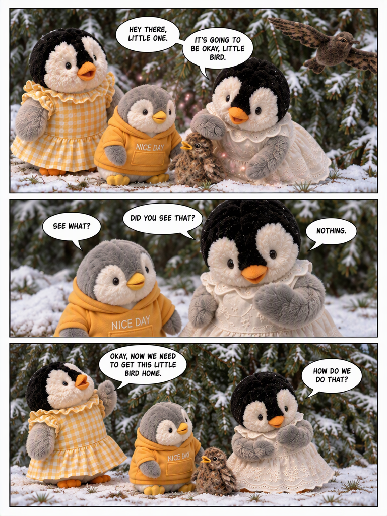 Three Penguin Siblings: The Superhero Penguins - The First Rescue (page 1 of 4)