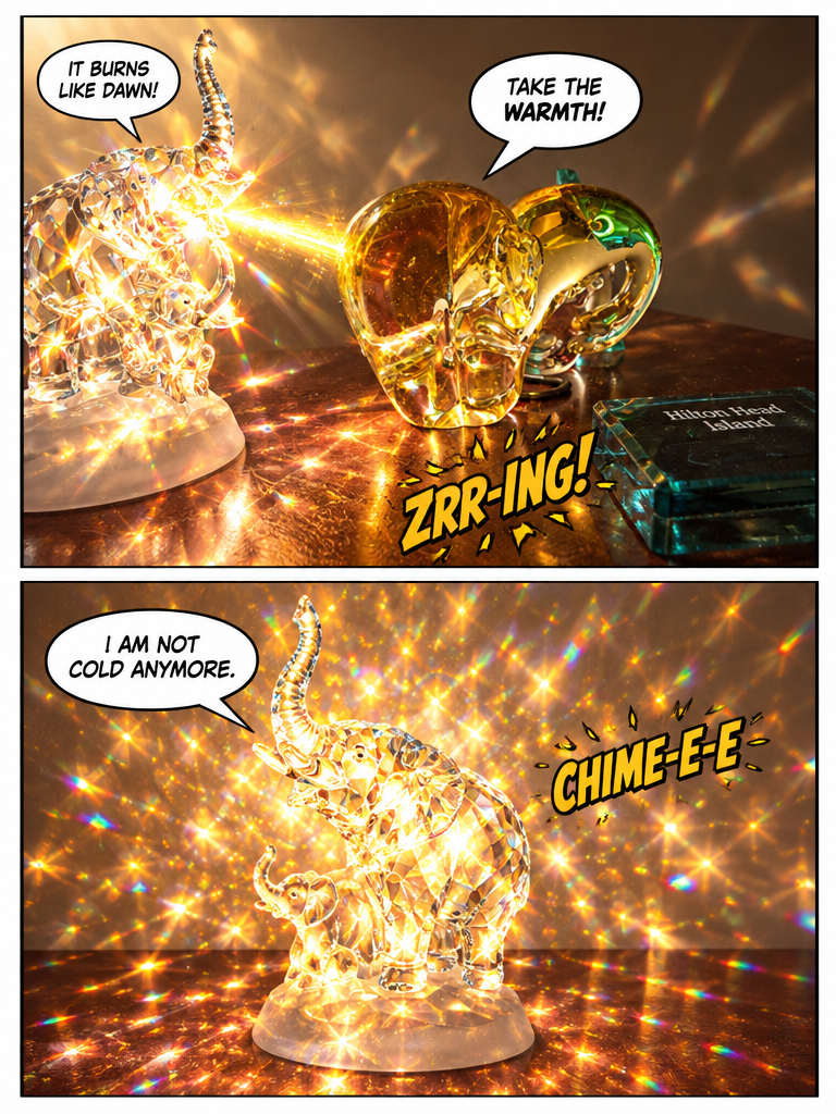 Amber Light on the Vanity Shelf (page 3 of 4)