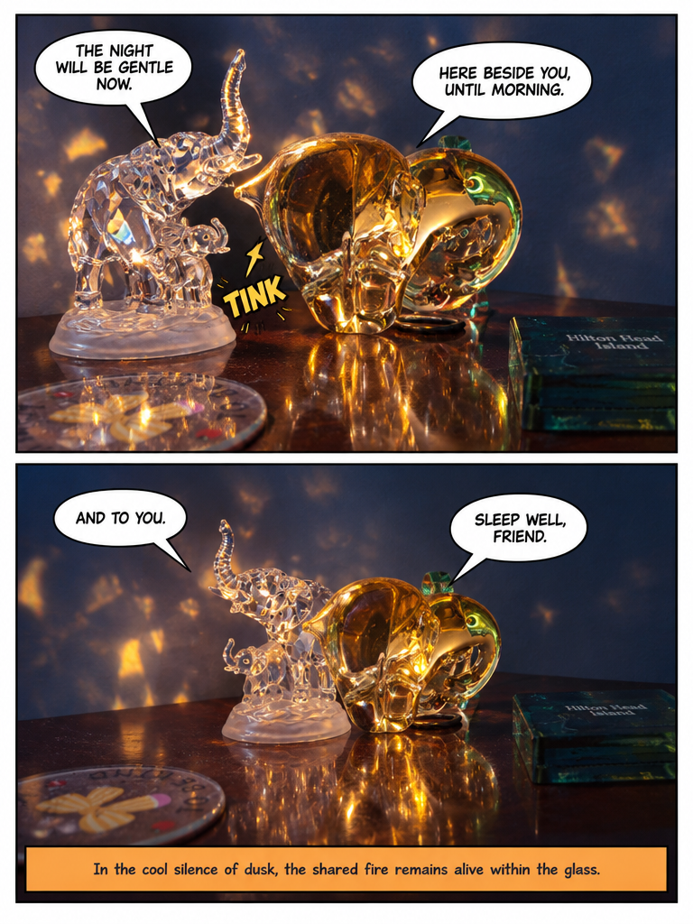 Amber Light on the Vanity Shelf (page 4 of 4)