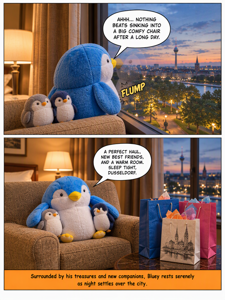 Bluey's Dusseldorf Adventure - Arrival Day Part 2 (page 12 of 12)