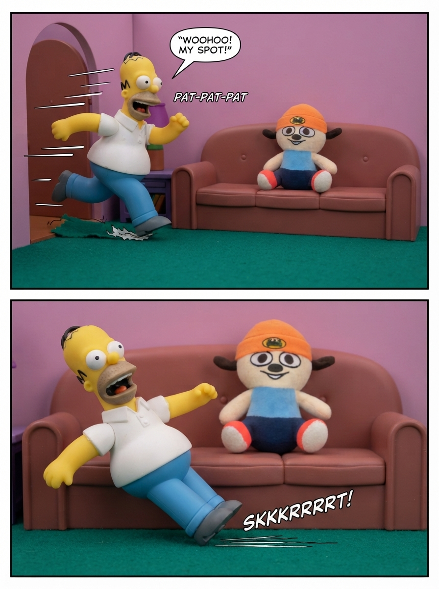 Couch Gag Guest and parappa turns into Santa‘s Little helper of DM (page 2 of 4)