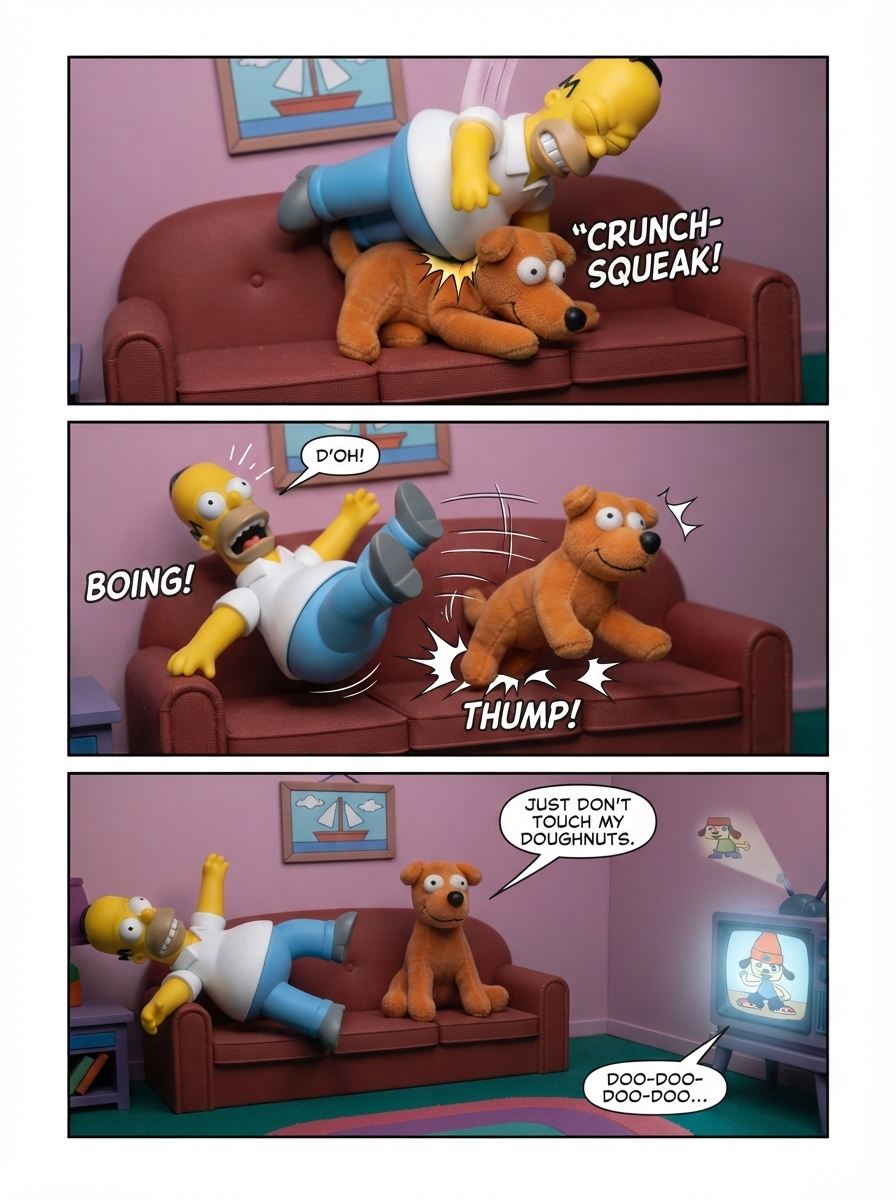 Couch Gag Guest and parappa turns into Santa‘s Little helper of DM (page 4 of 4)