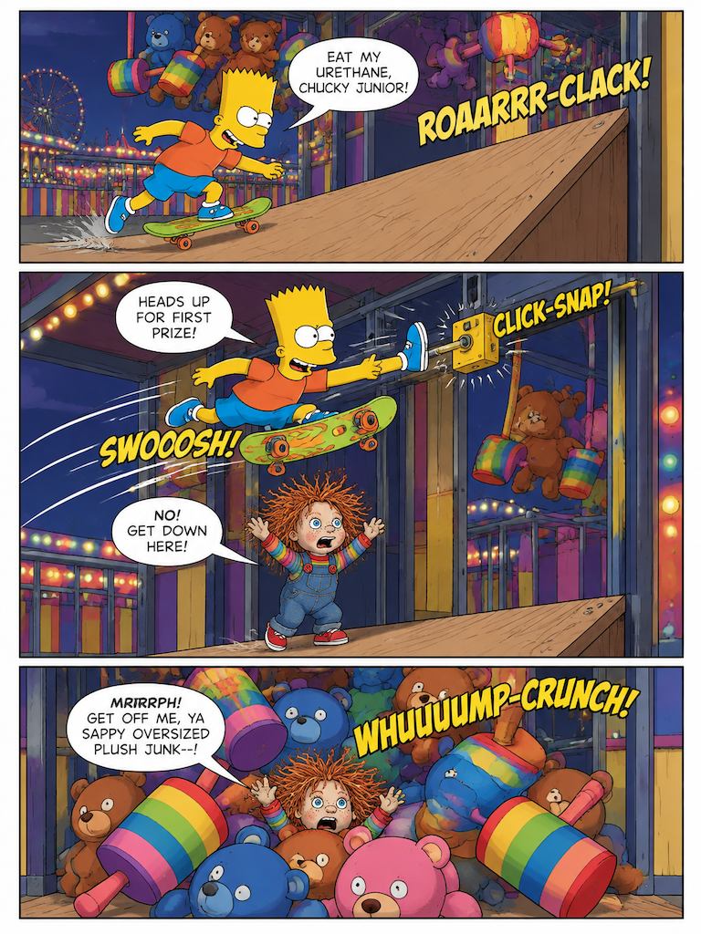 Boardwalk Brawl: Skater vs. Slasher Doll (page 3 of 4)