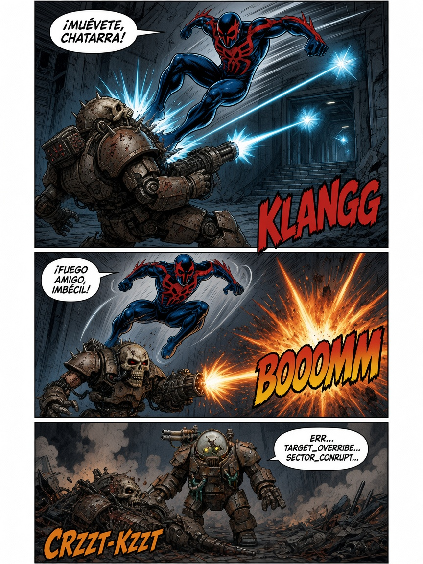 Spiderman 2099:fleeing from zombies (page 2 of 4)