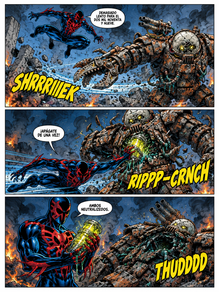 Spiderman 2099:fleeing from zombies (page 3 of 4)