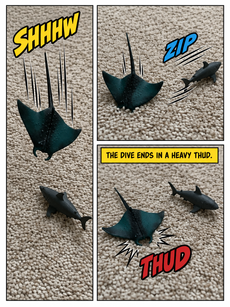 Sharkey’s battles, the horrible manta (page 3 of 4)