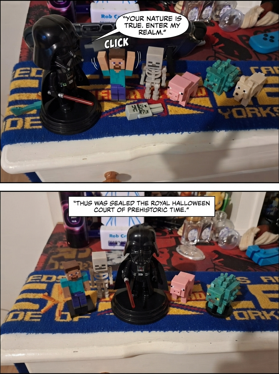 Ancient Trick or Treaters Meet Darts Vader King (page 4 of 4)