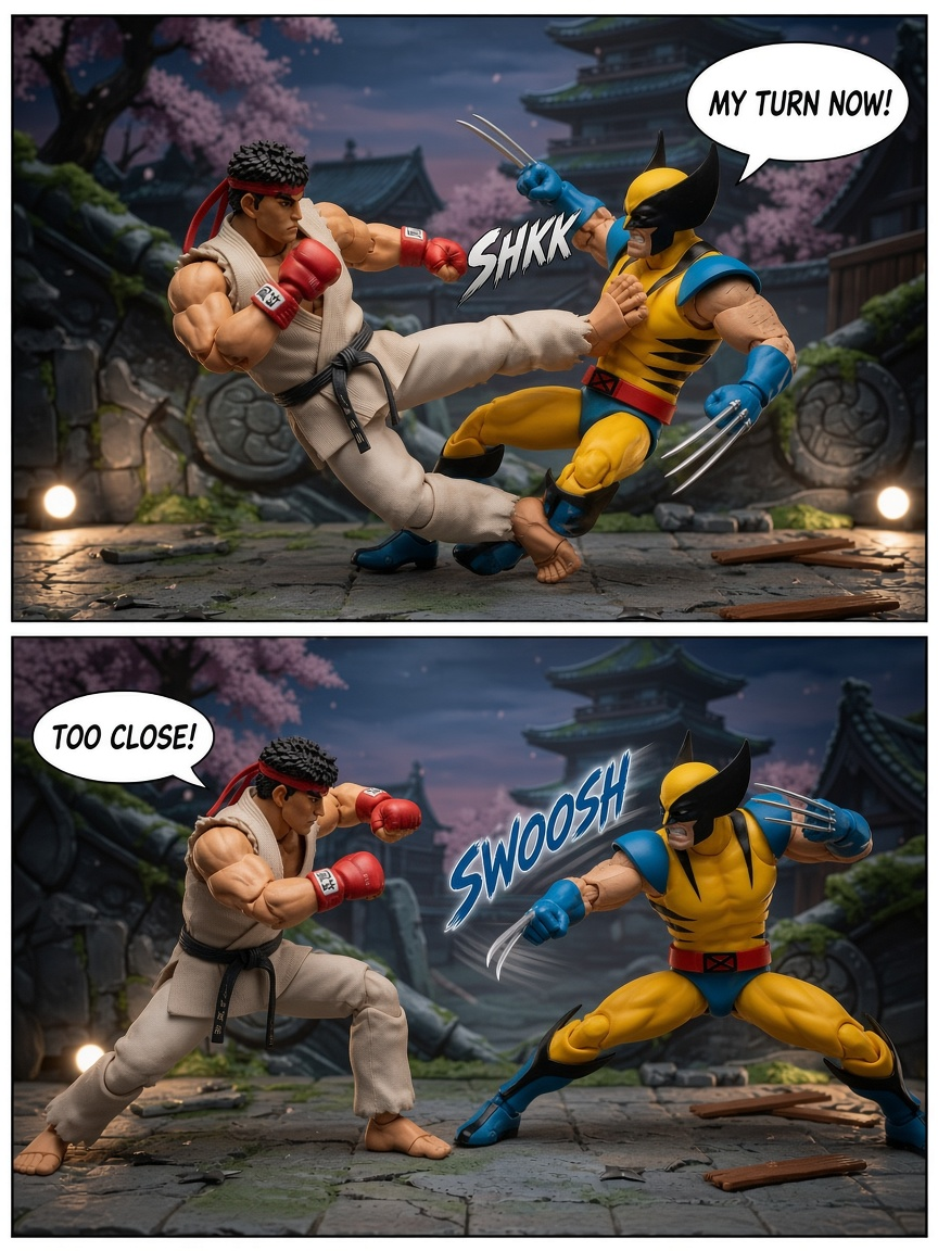 Arcade Showdown: Martial Artist vs Clawed Fighter (page 2 of 4)
