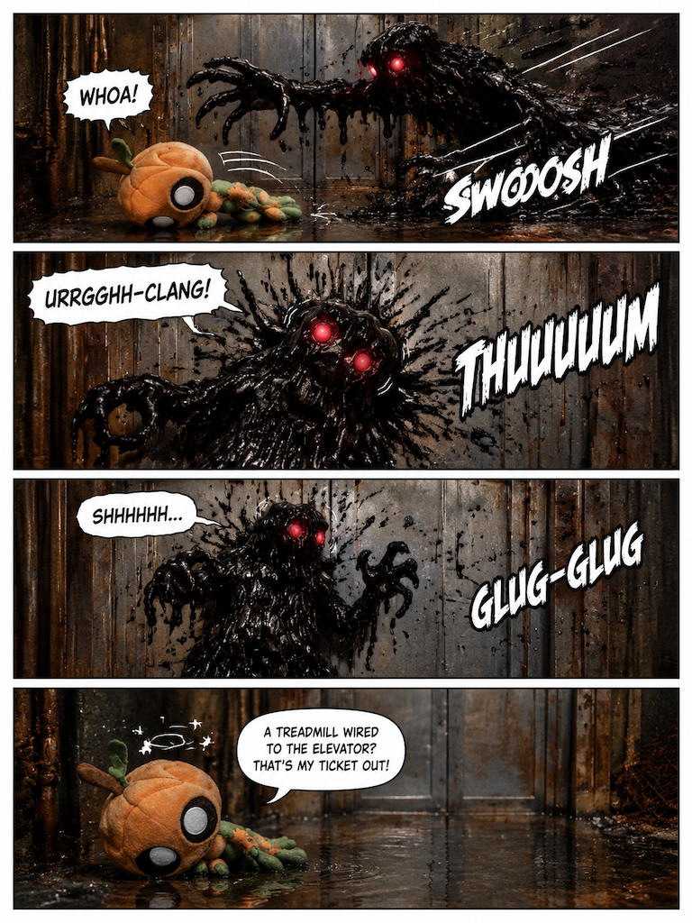 Gourdy and the Elevator of Shadows (page 2 of 4)