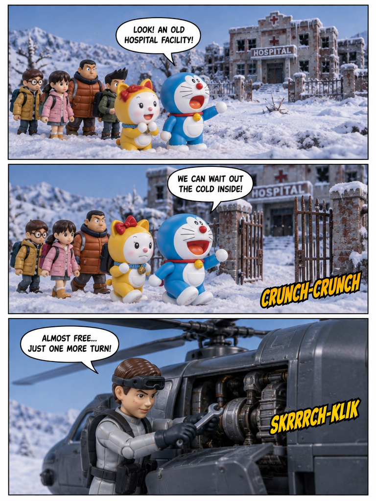 doraemon zombie apocalypse S1 episode6 mysterious chainsaw (page 2 of 4)