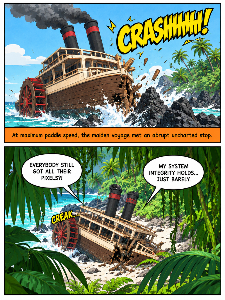 The Steamboat Voyage and the Island Crash (page 3 of 4)