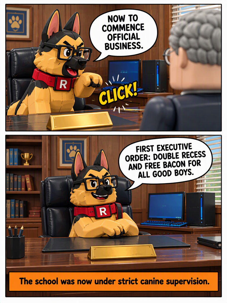 Principal Pup Takes Over (page 4 of 4)