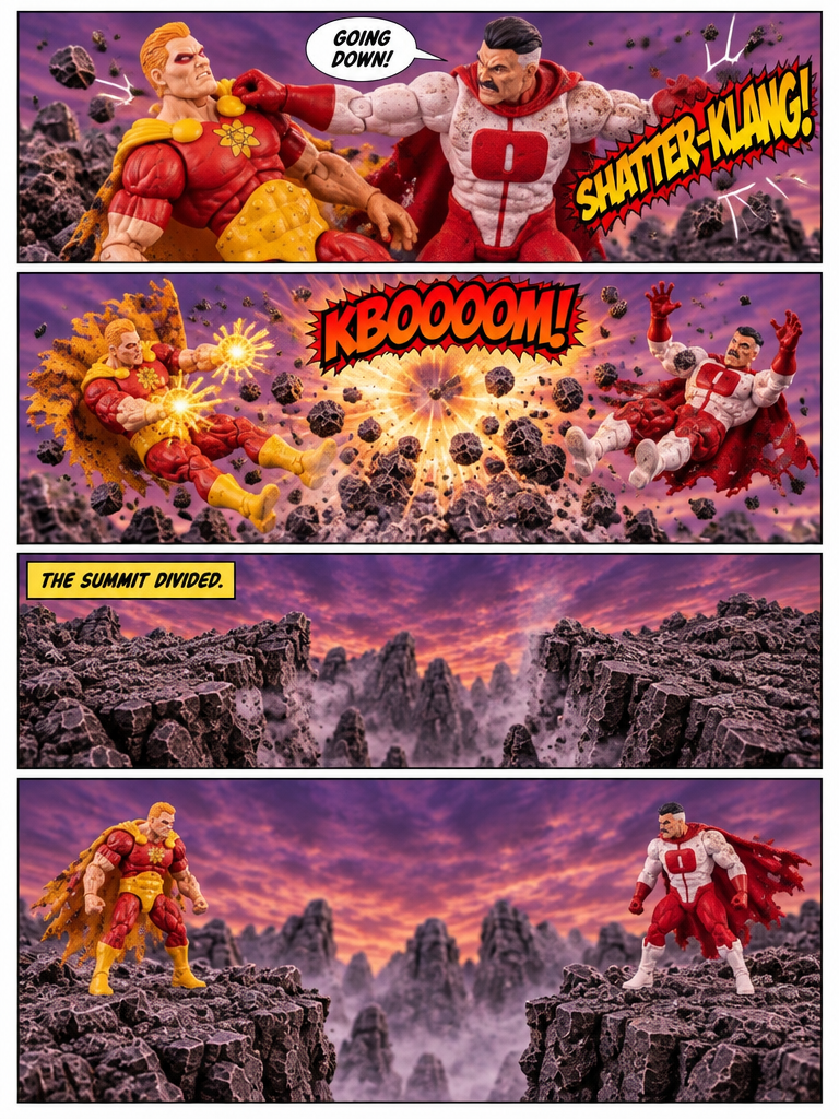 Hyperion vs Omni-Man 👊🏼🤛🏼 - Divided Crest 💬 Comic Story ; part 6 (page 4 of 4)